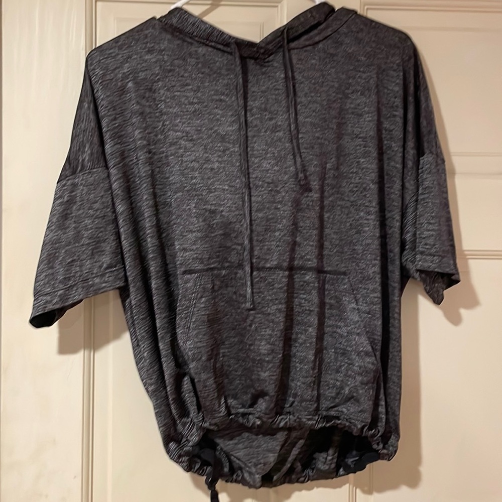 Fabletics Adjustable Crop Hooded Tee